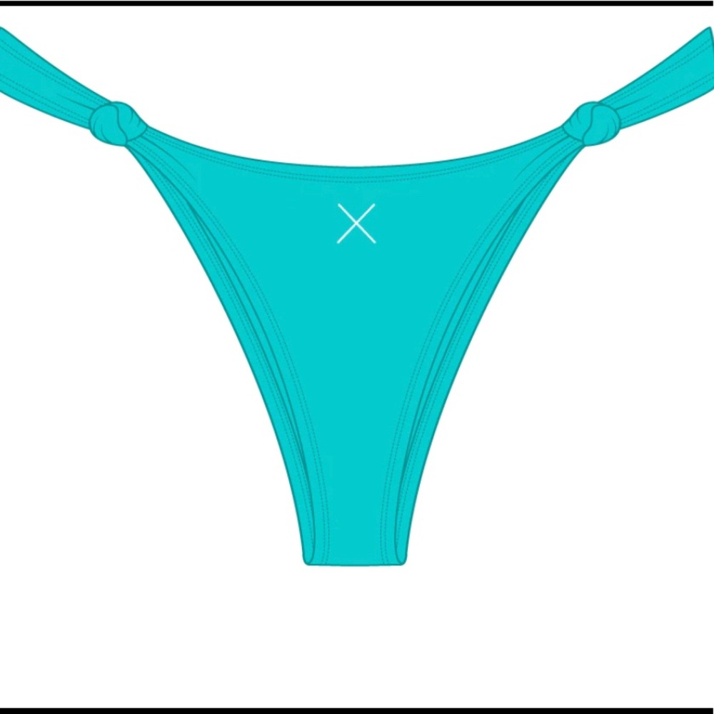 Cyan twist bottoms
